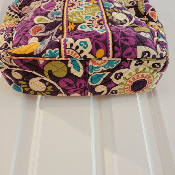 Vera Bradley Plum Crazy Purple Floral Top Handle Bag‎ Purse - Picture 3 of 14